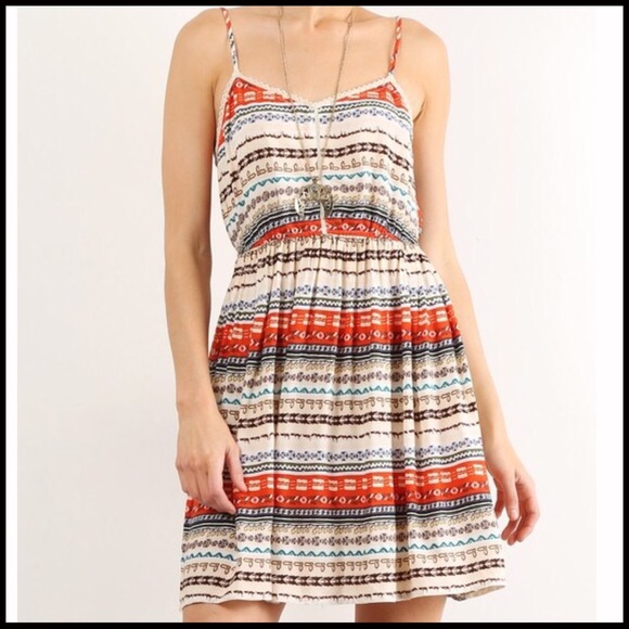 Tribal Print Dress - Picture 5 of 7